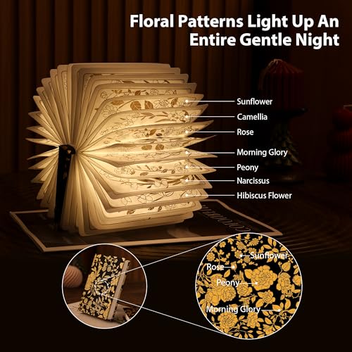ZBOLE Black Folding Book Lamp – Portable 0–360° Book Light with 3 Modes