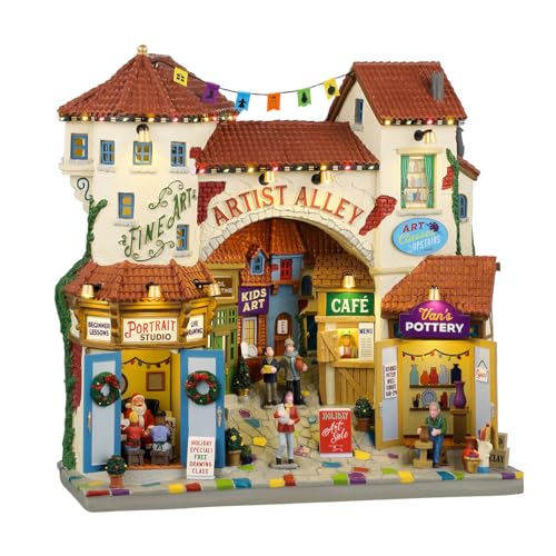 Lemax Christmas Village Artist Alley Battery-Operated LED Building 45226