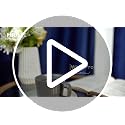 MIULEE Dark Green Velvet Blackout Curtains 52x96 Inches - Set of 2