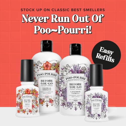 Poo-Pourri Before-You-Go Toilet Spray Refill - Tropical Hibiscus - 16 Fl Oz