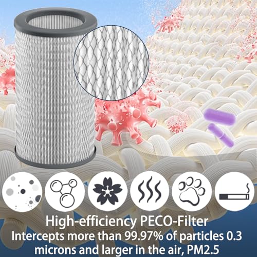 Replacement Air Purifier Filters Pack for Molekule Large Room - HEPA & Activated Carbon