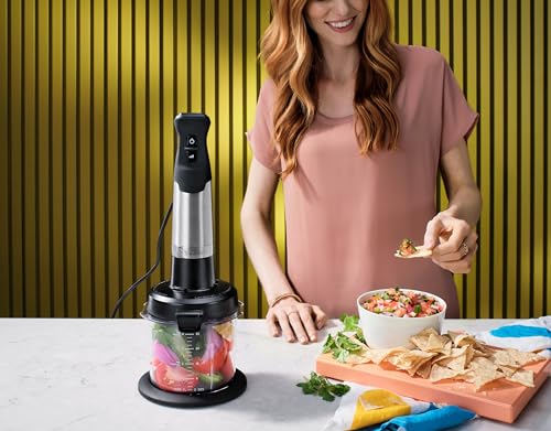 Vitamix Immersion Blender Mini-Chopper Attachment with Stainless Steel Blade, 3-Cup BPA-Free Container