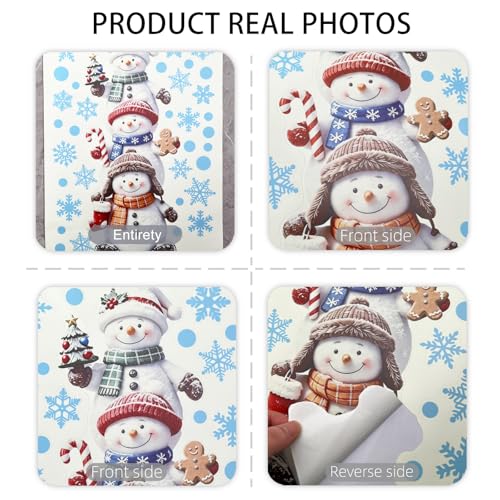Vanco-Up Snow Glow in The Dark Snowman Wall Stickers - Peel & Stick (Snow) 30×40cm