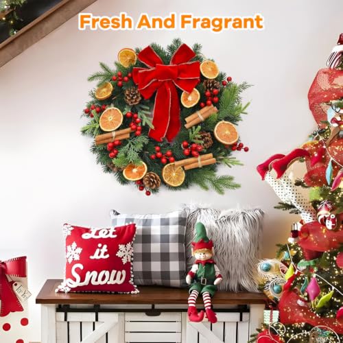 Christmas Dried Orange Slices Pine Cones Cinnamon Sticks Craft Set - 50 Pack