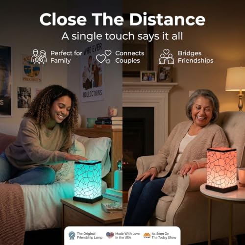 Friendship Lamp® by Filimin Single - Wi-Fi Touch LED Light for Long-Distance Connection