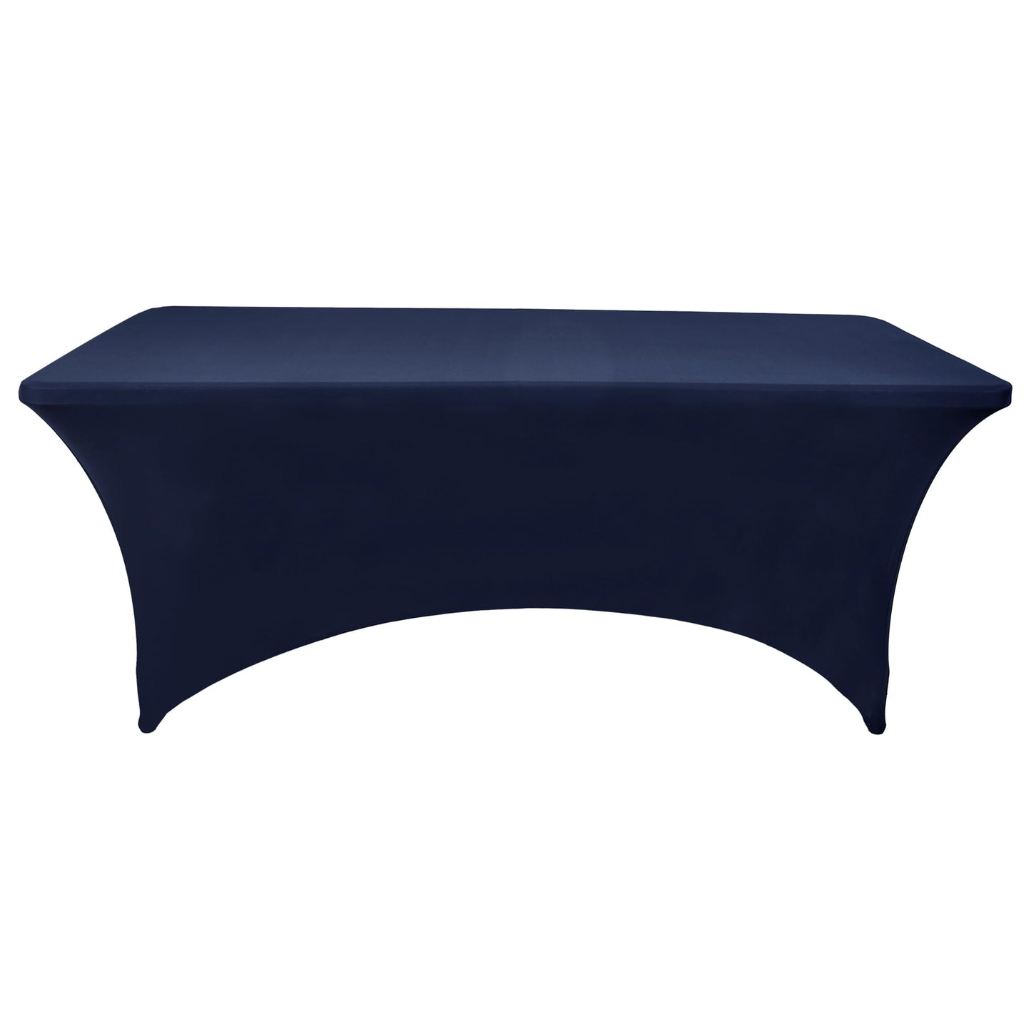 ZarzaaSik 10-Pack 8ft Spandex Table Covers for Rectangle Folding Tables - Washable Elastic Tablecloth - Ultimate Fitted Table Protector for Parties, Trade Shows, Banquet, and Wedding