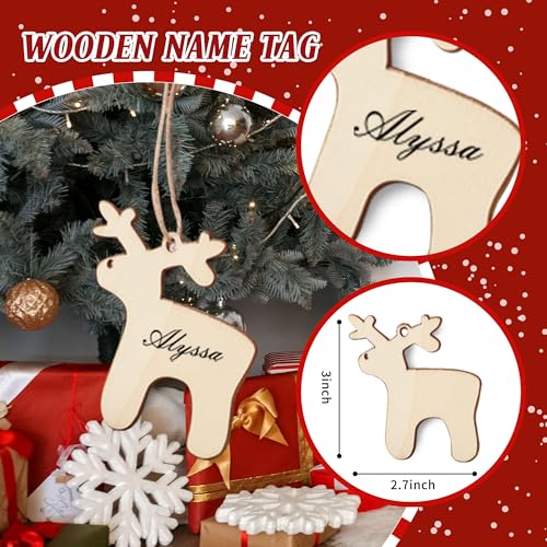 Christmas Stockings - 18.5" Large Stocking, 3D Cute Elk Xmas with
