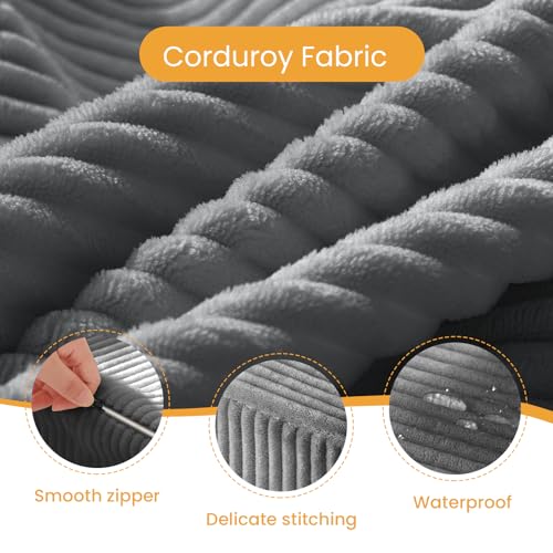 Grey 3-in-1 Folding Mattress Twin Sofa Bed Floor Couch Lounge Sleeper