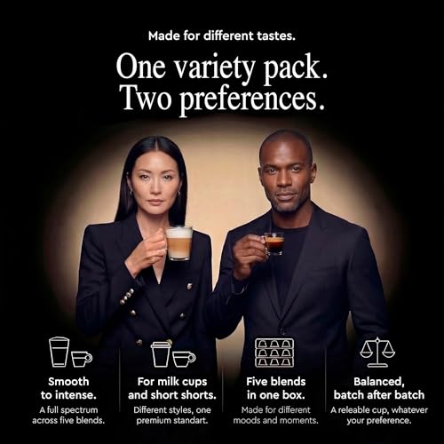 Carraro Decerato Variety Coffee Pods Pack for Nespresso Original, 100 Capsules