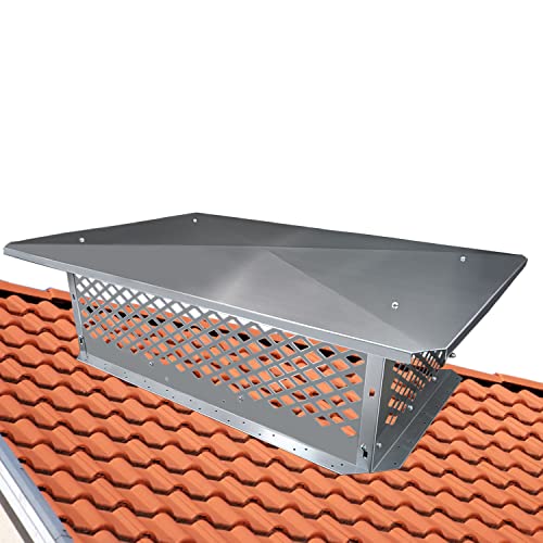 17 x 29 Stainless Steel Chimney Cap - All Weather Outdoor Vent Cover (Variation of THIS listing)