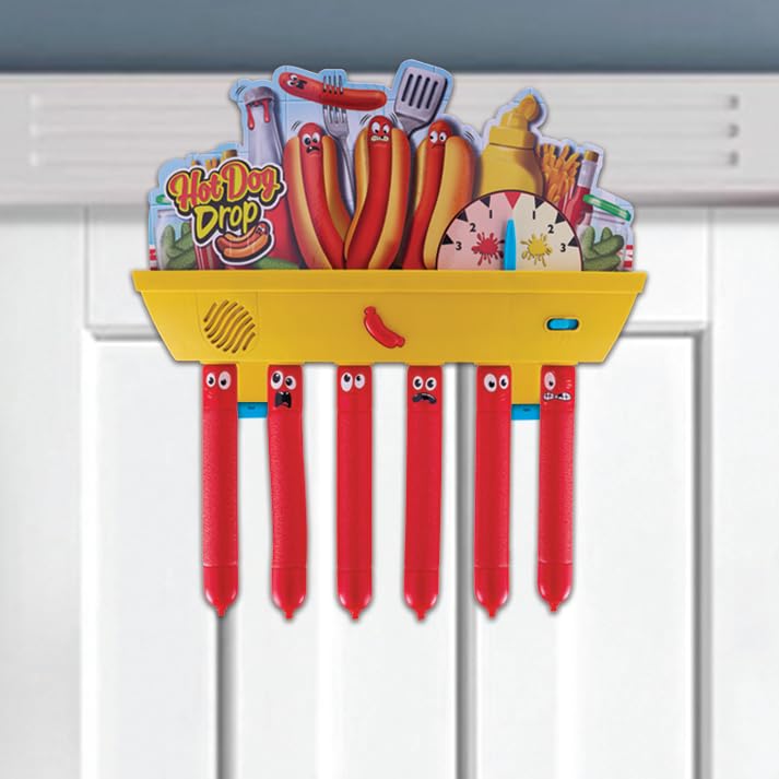 Electronic Hot Dog Drop Game for Family Fun - 3 Play Modes, Adjustable Hanging
