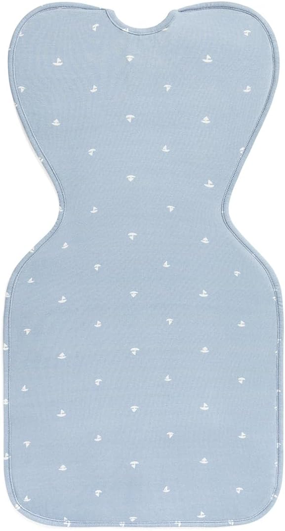 Love To Dream Swaddle Up | Soft Bamboo Fabric Wearable Blanket | Arms Up Design, Medium 8-13 lbs, Boats Mist