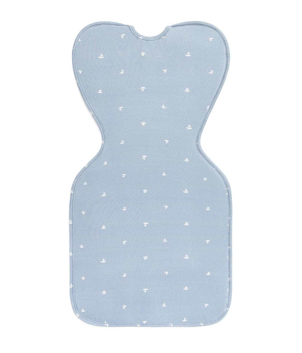 Love To Dream Swaddle Up - Soft Bamboo Fabric Wearable Blanket | Arms Up Position, 1.0 TOG, Small 8-13 lbs, Boats Mist