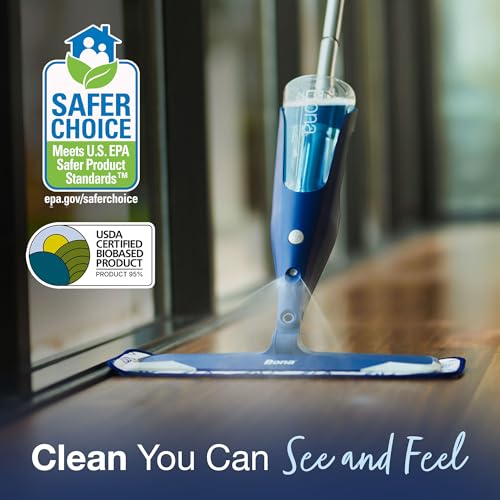 Bona Premium Spray Mop for Hardwood Floors with Wood Floor Cleaner & Microfiber Pad - Variation: Premium Spray Mop: Concentrate Packet