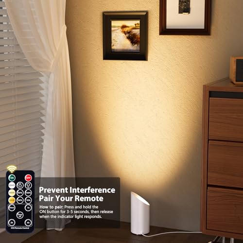 Brightown 2 Pack Uplights Indoor Floor Can Lights with Remote and