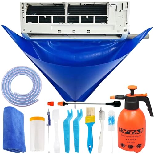 Mini Split AC Cleaning Kit Small with 2L Pressure Sprayer & Accessories