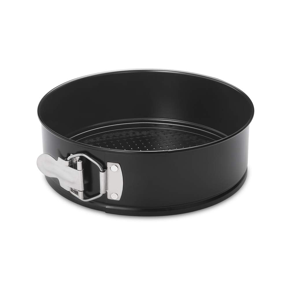 HIWARE 8 Inch Non-stick Springform Pan with Removable Bottom - Leakproof Cheesecake Pan