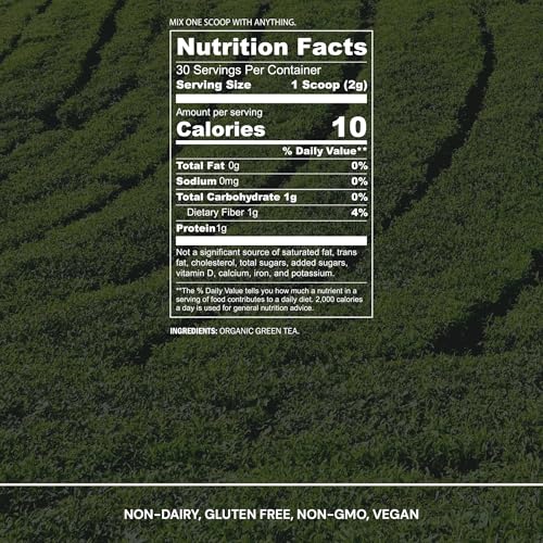 Ceremonial Japanese Matcha Powder - Organic Green Tea for Energy & Focus - 30 Servings