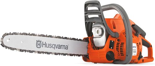 Husqvarna 120 Mark III Gas Chainsaw - 38cc X-Torq Engine | 16-Inch Blade for Efficient Wood Cutting