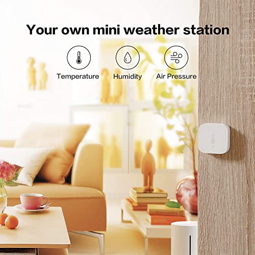 Zigbee Temperature and Humidity Sensor 3 Pack for Smart Home Monitoring