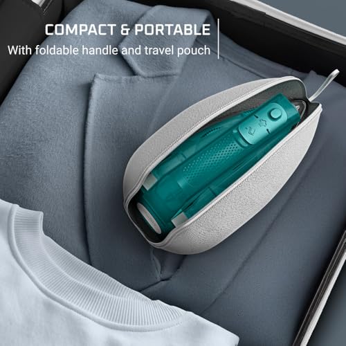 Rowenta Travel Mini Iron Dual Voltage Compact Iron for Clothes Green DA1610 - Modern White & Toy Boy Variant