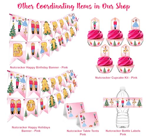 Happy Holidays Nutcracker Banner for Christmas Party Decorations
