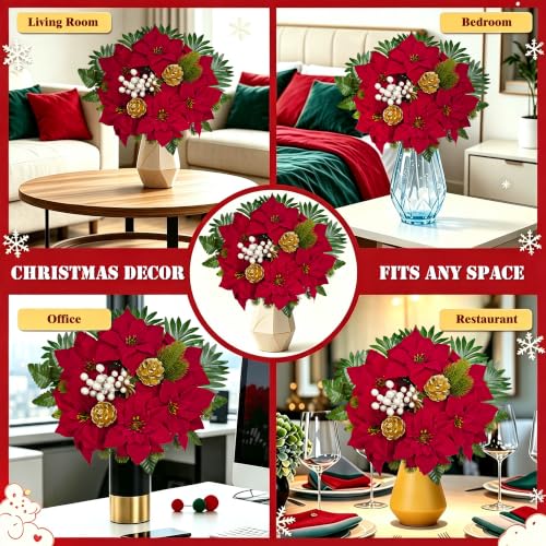Artificial Cemetery Flower Bouquet for Graveside Decor - Weatherproof Memorial Flowers