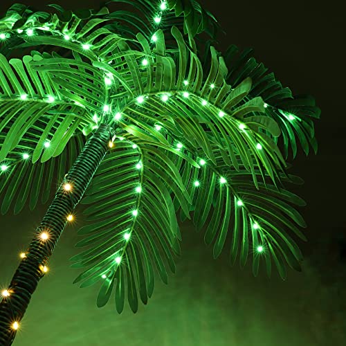 OUSHENG 6FT Lighted Palm Tree Outdoor Christmas & Patio Decor