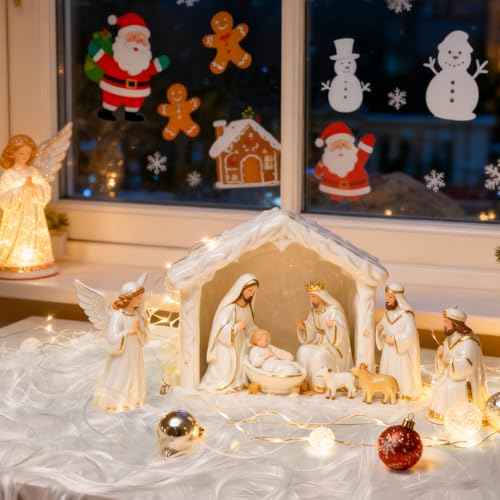 Fluffy Angel Hair Christmas Decorations, Premium Artificial Snow, Winter Wonderland Table Scatter, Fireplace Mantel and Tree Skirt Decor, DIY Holiday Craft Supplies (100g)