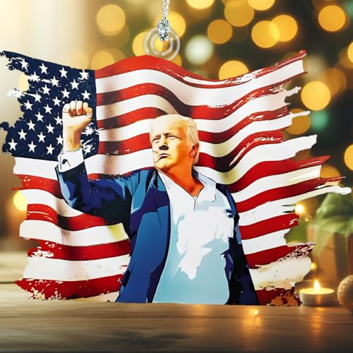 COMASOL Trump Christmas Ornament 2026 - Donald Trump Holiday Tree Decoration