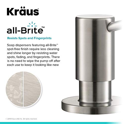 KRAUS Kitchen Soap and Lotion Dispenser in Spot Free Stainless Steel KSD-43SFS