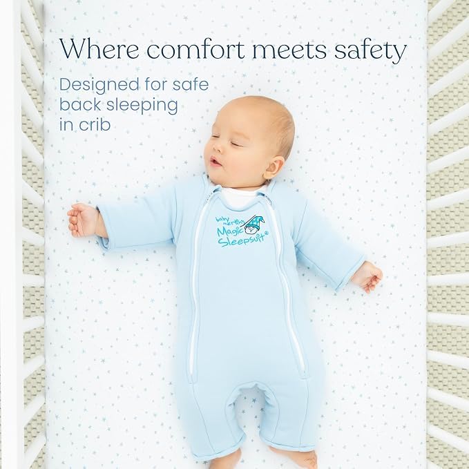 Baby Merlin's Microfleece Sleep Suit - Small Cream Transition Swaddle