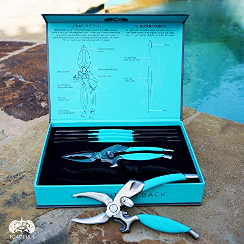 Stainless Steel Crab & Lobster Crackers and Seafood Tool Set - 6 Pc