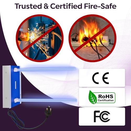 HVAC UV Light Bulb 72W Dual UVC Lamp for Air Conditioner Duct Filter - Air Purifier