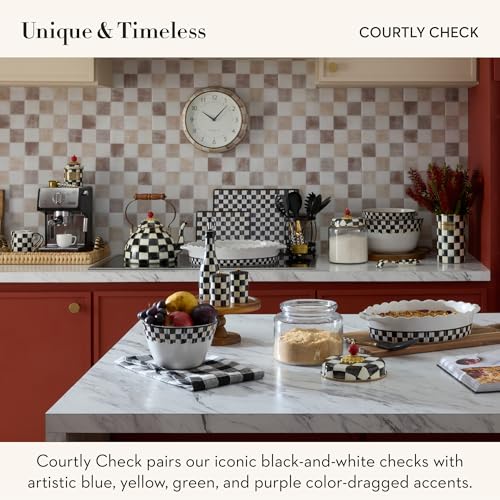 Cutting Boards Set - Black and White Courtly Check Tempered Glass with Variation of THIS listing