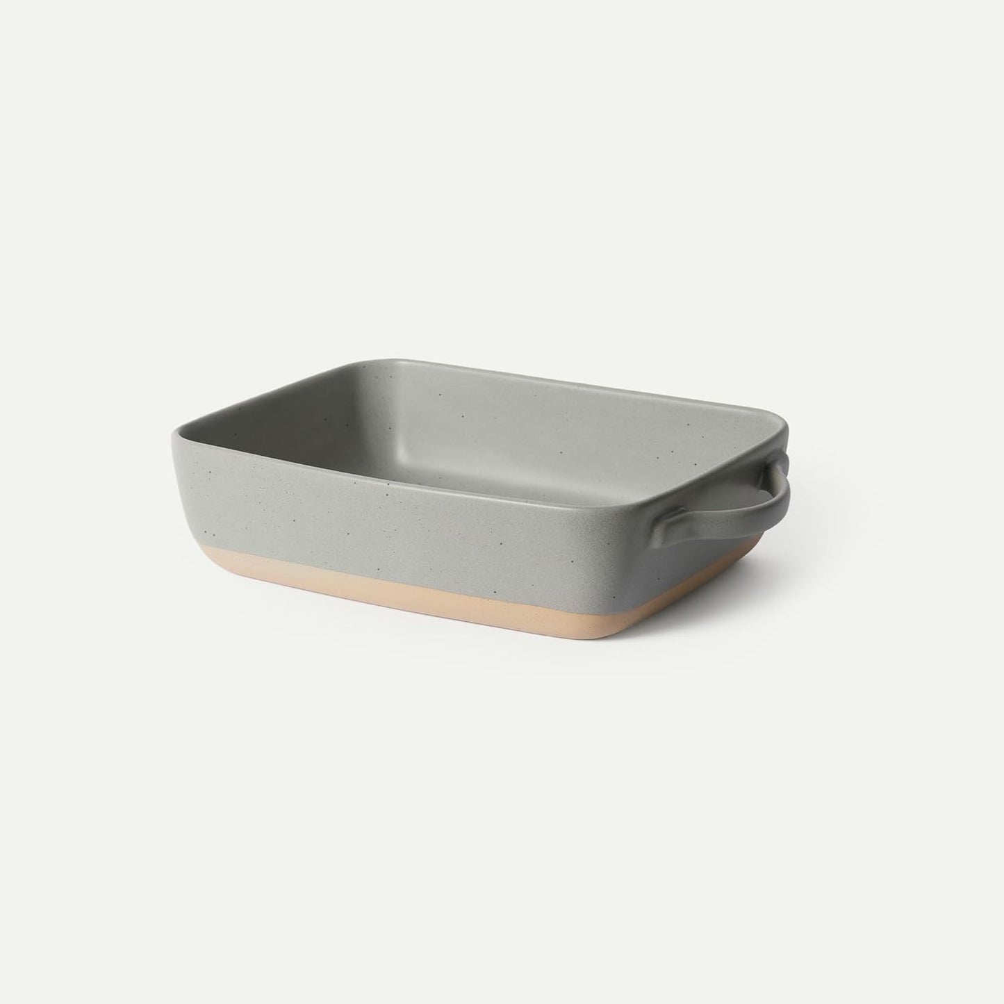 Mora Ceramic Baking Dish - Extra Deep 9x13 in Casserole Pan with Handles | Versatile Porcelain Bakeware in Peppercorn
