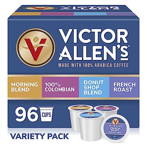 Coffee Variety Pack - 96 Single Serve Pods for K-Cup & Keurig 2.0 Brewers - Morning, Colombian, Donut Shop & French Roast - Variation of THIS listing