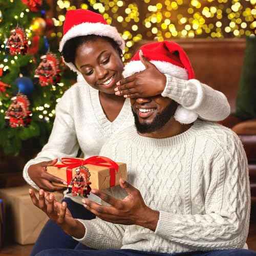 2025 Funny Christmas Ornaments, Barry Wood Wooden Hanging Decor for Christmas Tree Decoration, Funny Santa Hanging Craft Holiday Party Supplies