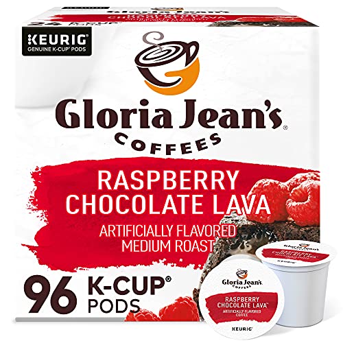 Raspberry Chocolate Lava Flavored Coffee Pods - 24 Count Pack of 4 for Keurig