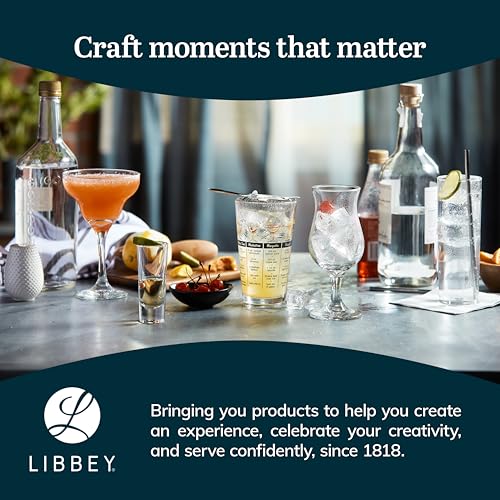 Libbey Whiskey Rocks Glasses Set of 12 - Heavy Base, 11 oz | Whiskey & Cocktail Glassware