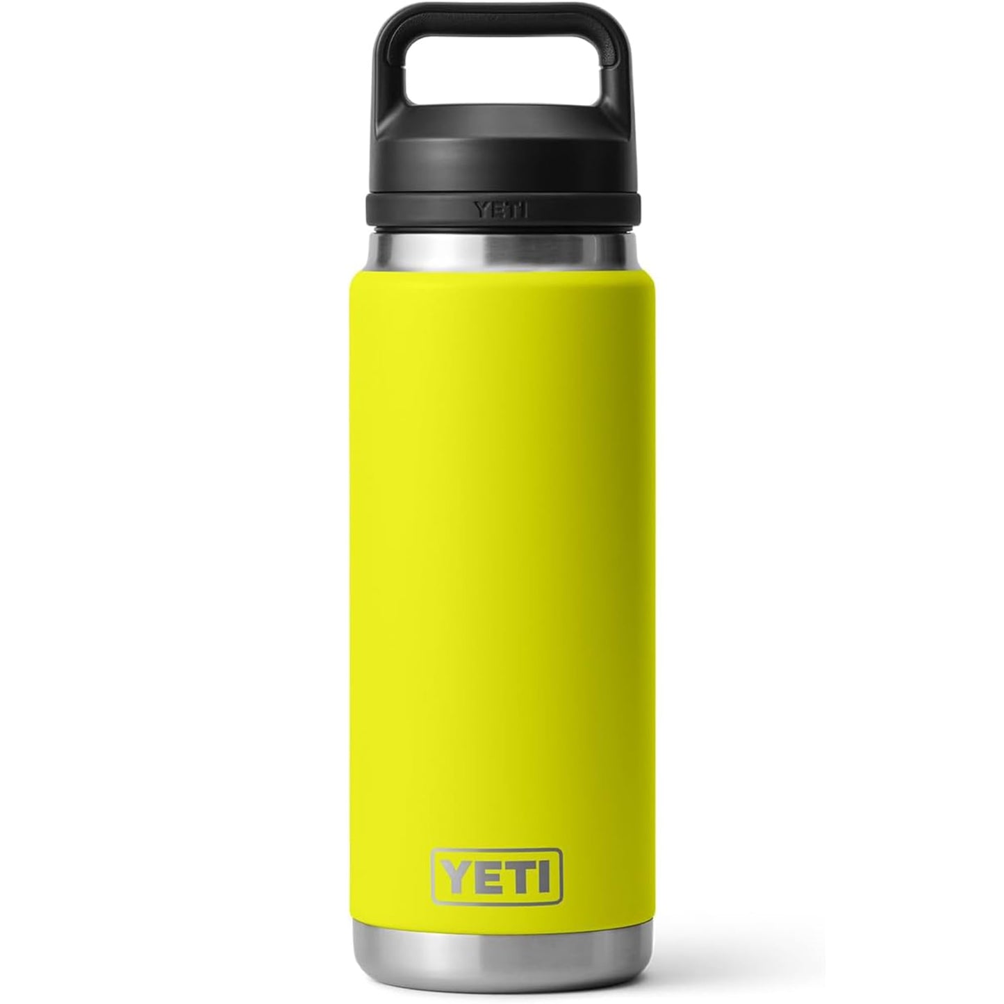 YETI Rambler 26 oz Bottle, Leakproof, Vacuum Insulated, Stainless Steel with Chug Cap, Firefly Yellow