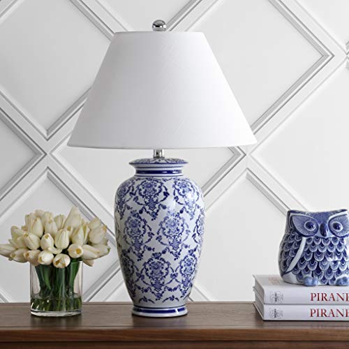 Jonathan Y Juliana Blue & White Chinoiserie Ceramic Urn Table Lamp