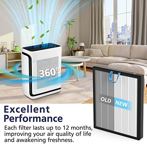 Cabiclean 2-Pack White Replacement Filters for LEVOIT Vital 200S-P Air Purifier