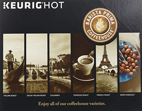 Barista Prima Dark Roast Extra Bold K-Cup Coffee Pods - Pack of 96 for Keurig Brewers