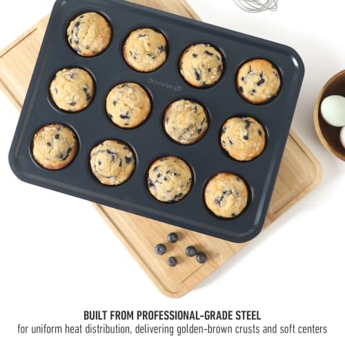 Calphalon Legacy Navy Blue Nonstick Bakeware Set - 10 Pieces, Oven Safe Carbon Steel