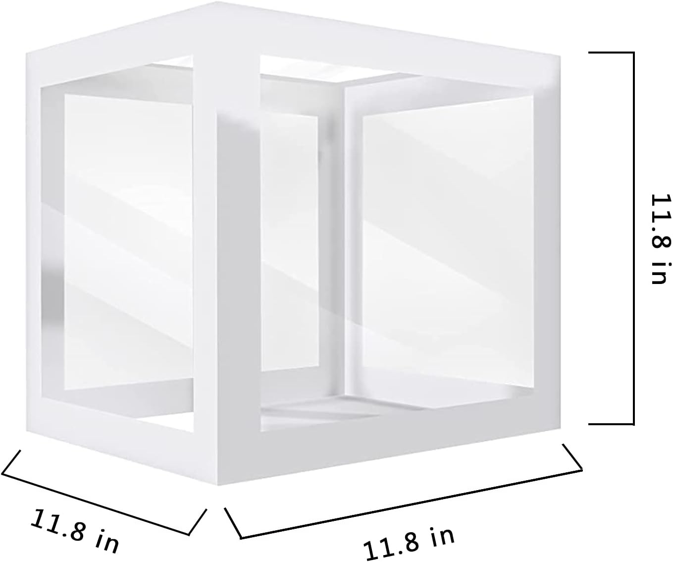 Skiennix Baby Boxes with Letters - Clear Gender Reveal Decorations | 4 Transparent Balloon Boxes