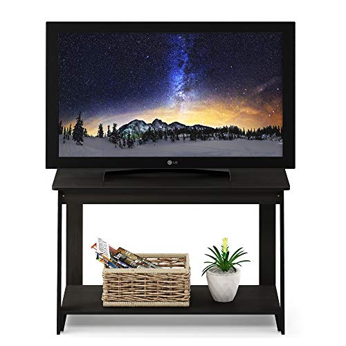 Furinno Beginning TV Stand for 36 Inch TV - 2-Tier Espresso - Easy Assembly