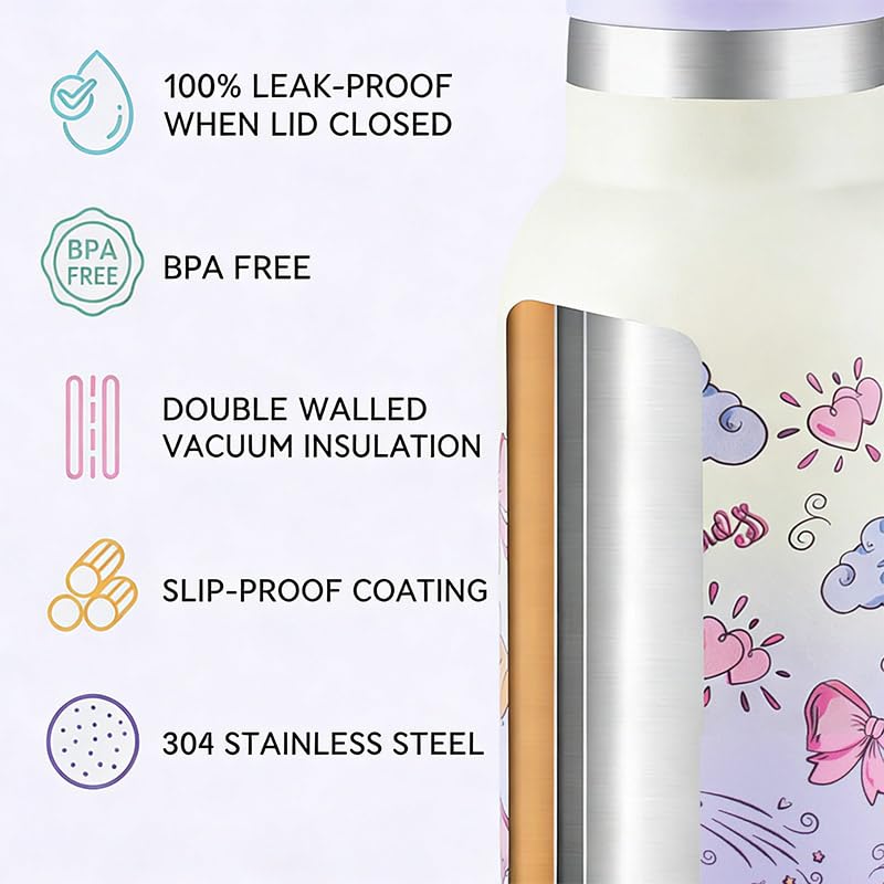 TAKYIT 12oz Kids Water Bottle – Insulated Stainless Steel Bottle with Straw Lid, BPA-Free, Leak-Proof, for Toddlers & School Use