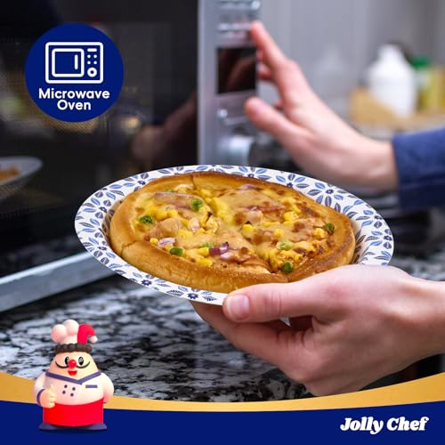JOLLY CHEF 10 inch Disposable Paper Plates 500 Count