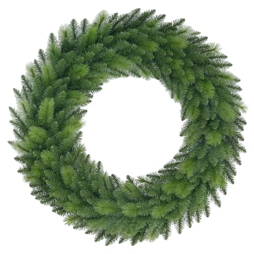 Puleo International 48 inch Unlit Artificial Spruce Christmas Wreath